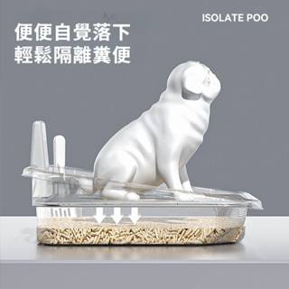 【桃園出貨&限時秒殺】寵物狗狗廁所 狗用 小型犬 不鏽鋼 小狗沙 狗砂盆 尿尿盆 專用 防踩屎 便盆
