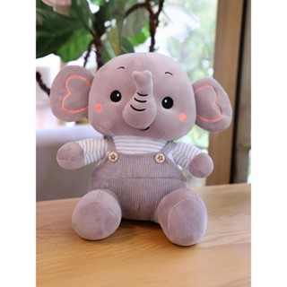 新品熱銷 大象毛絨玩具安撫小象玩偶公仔兒童抱枕睡覺布娃娃生日禮物印logo