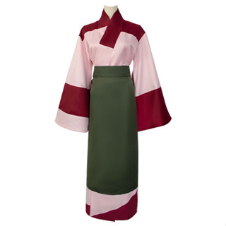 ⚡免運 臺灣出貨⚡ 珊瑚cos服日式和服動漫角色扮演服裝鬼滅之刃全套套裝和風