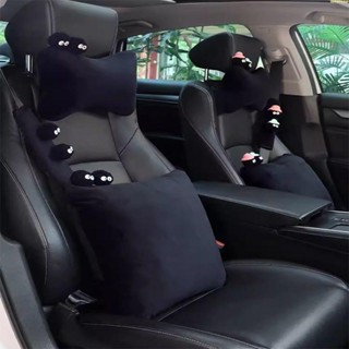 汽車安全帶護肩 汽車 安全帶 護肩戴 安全帶護肩帶 頭枕車用護頸靠枕可愛毛絨車載卡通座椅四季枕頭 汽車頭枕 汽車護頸枕