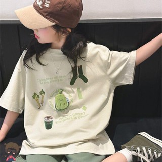 純棉 女童 夏裝2025新款洋氣時髦 短袖 T大童女孩網紅炸街夏季 兒童 裝 兒童上衣 女童衣服 短袖T恤 兒童衣服