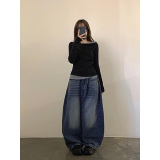 Codibook｜韓國 ondeed 寬版下擺可拆卸鈕扣牛仔褲［預購］牛仔褲 女裝