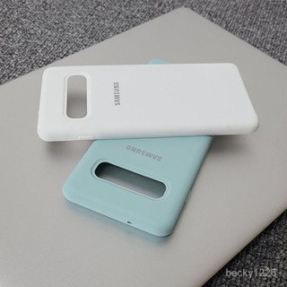 三星 s10手機殻 液態矽膠官方原廠材質s105g韓版防摔 半包男s10plus YFNU
