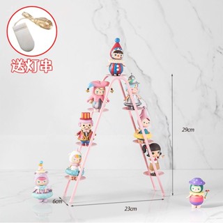 【盒子行動】 盲盒展示架 手辦桌面收納盒 鐵藝階梯式 泡泡瑪特 陳列架子 置物架擺件