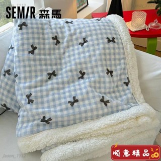 【順意精品】【冬季加厚必備】韓系可愛貓咪醬羊羔絨毛毯保暖親膚珊瑚絨休閑毯子卡通空調毯蓋毯毛毯 法蘭絨毯 毯子 涼被