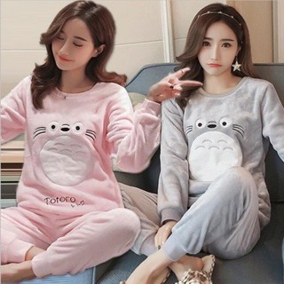 花菜丨韓妞必備氣質超百搭【優質特價】睡衣女冬加厚法蘭絨睡衣女秋珊瑚絨睡衣女套裝