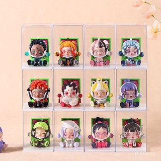 桃園出貨🍂【30天熱銷3348件】透明盲盒收納展示架防塵單個展示櫃泡泡瑪特手辦架桌麵娃娃展示盒