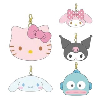 【現貨】小禮堂 Sanrio 三麗鷗 絨毛大臉伸縮票卡包 (經典大臉款) Kitty 美樂蒂 酷洛米 大耳狗