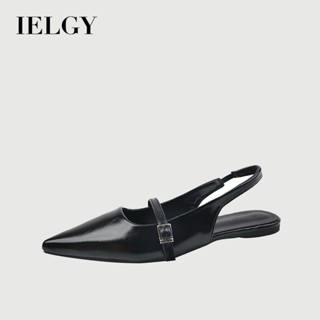IELGY 女士尖頭涼鞋尖頭平底時尚百搭2025新款氣質