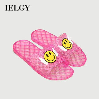 IELGY 夏季女式室內家居浴室塑膠防滑軟底 PVC 水晶透明拖鞋