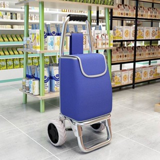【新品推薦】買菜車小拉車爬樓梯手拉車折疊家用行李小推車可攜式購物拉桿小推