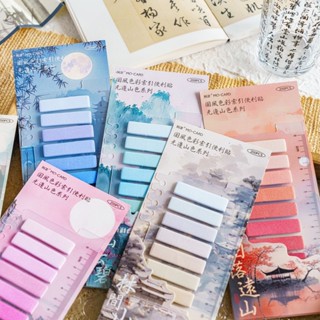 【精選便利貼】索引貼中國風古風活頁紙分類標簽貼學生高顏值標記便利貼可書寫便簽 索引貼 貼紙 記事貼