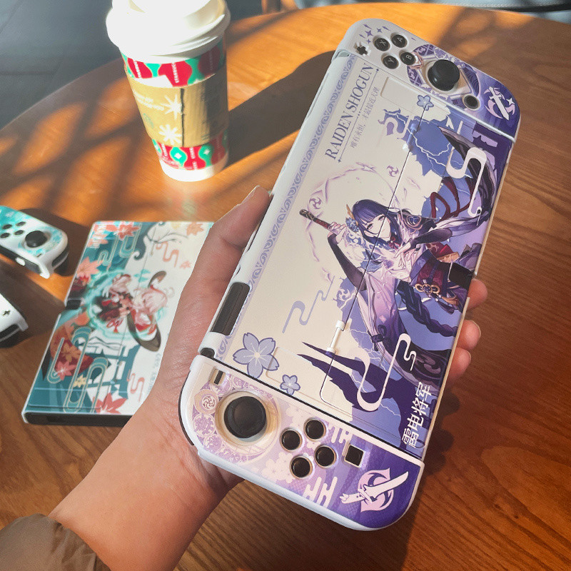 方方🎉適用Switch Lite/NS/OLED 保護殼 防摔殼 主機遊戲底座罩 Switch防塵罩原神雷電將軍鍾離sw