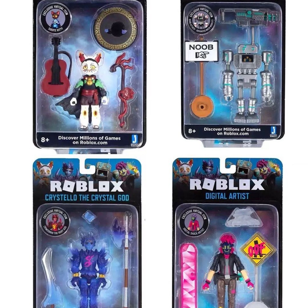 roblox 玩具 Roblox游戲人偶機磚塊公仔水晶之神虛擬世界3.75寸模型