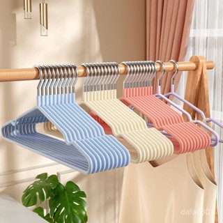【居家生活用品】家用加粗衣櫃衣服衣架無痕防滑無痕防滑衣架子加厚成人浸塑凹槽