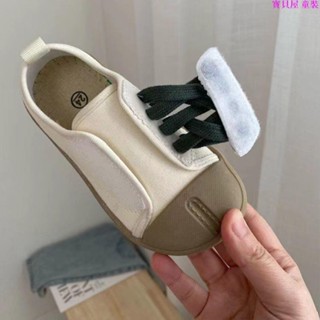 寶貝屋-【新品上新】兒童休閒鞋 板鞋魔術貼潮流百搭軟底舒適兒童帆布鞋春秋兒童韓版時尚休閒單鞋兒童園棋盤格帆布鞋5預售