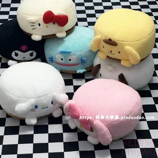 【花仙兒】可愛HelloKitty坐墊 卡通坐墊 毛絨超柔軟坐墊玉桂狗帕恰狗小惡魔椅墊抱枕飄窗靠墊