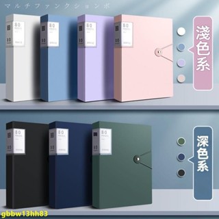 ✨免運#莫蘭迪資料夾 A4資料冊檔案夾 透明插頁 試捲收納袋整理神器 100/60頁檔案夾多功能 大容量