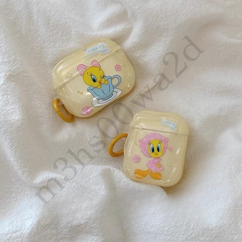 ins可愛 卡通粉裙崔弟 耳機套 Airpods pro 4代 防摔保護套 3代耳機殼 1/2代 4代耳機保護殼