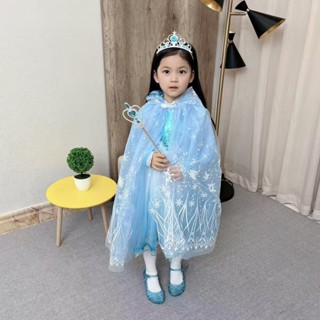 艾莎 安娜✨公主披風斗篷艾莎披風套裝兒童愛莎表演聖誕新年玩具過年孩子禮物 冰雪奇緣