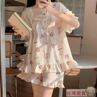 🌟最新款式🌟特價🚄帶胸墊睡衣/可愛睡衣/韓國睡衣/小可愛/家居服/睡衣女/純棉/大尺碼睡衣/家居/短褲/網紅ins