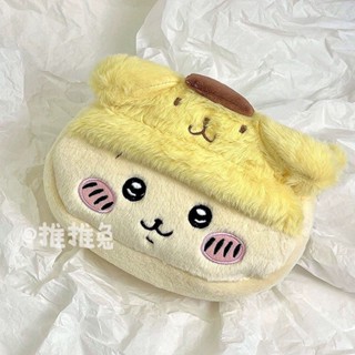 💖桃園出貨💖chiikawa 烏薩奇 毛絨筆袋 卡通可愛日係鉛 筆盒文具 印花鉛筆袋學生大容 多層收納筆袋