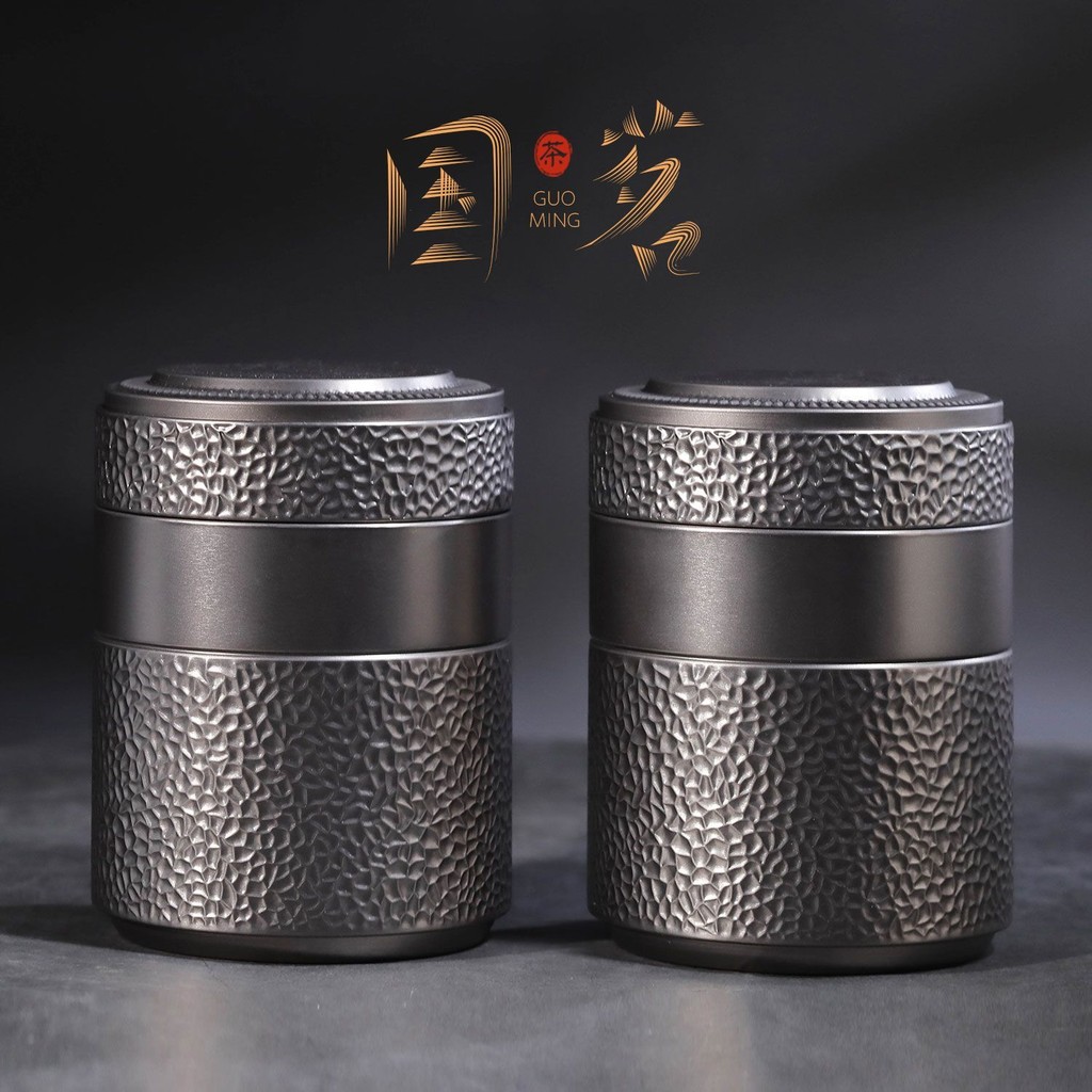 精致茶葉罐鐵罐內拔蓋密封罐儲存罐紅茶散茶茶葉包裝空鐵盒子批發