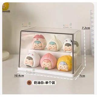 熱賣🎄萌粒展示盒展示架收納小擺件手辦展示櫃亞克力透明防塵收納盒森活館