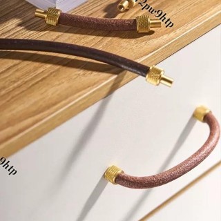 🌟桃園出貨🌟「皮拉手」 築家全銅真皮牛皮環保不磕碰個性現代質感櫃門抽屜傢俱 拉手 北歐