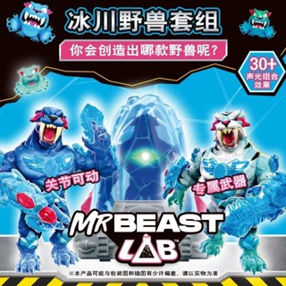 💥Lab Mr beast野獸先生實驗室冰川怪獸實驗室酷肌組盲盒男孩 玩具 玩具模型 模型 手辦 擺件 公仔 交換禮物