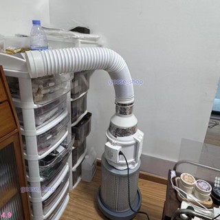 美甲吸塵炮移動PP空調配件排風鋼絲加長伸縮PP折疊風管耐酸堿環保