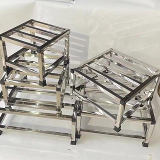 【時光家居】定製不銹鋼託架定製置物架增高底座魚缸底架花瓶託架承重加厚落地