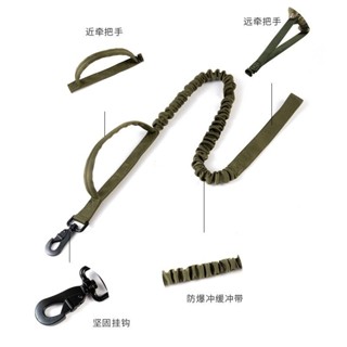 ⚡️桃園出貨⚡️寵物戶外遛狗牽引繩 多功能防爆衝雙拉手 可伸縮緩衝彈力狗繩中型犬 申縮繩 牽繩 寵物伸縮牽繩 伸縮牽引繩
