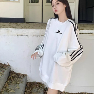 新品💯秋季慵懶風字母刺繡上衣女寬鬆薄款休閒長袖上衣