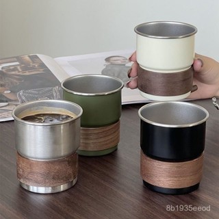 咖啡杯 不鏽鋼水杯 露營 啤酒杯 咖啡杯 野炊旅遊 輕量便攜可疊放 茶杯 環保杯 隨行杯 不鏽鋼杯 咖啡隨行杯 保溫杯