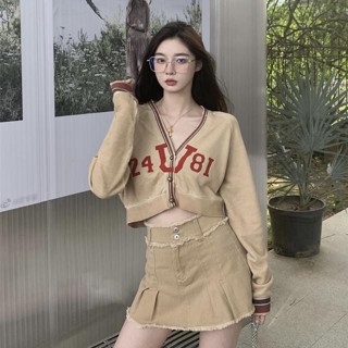（臺灣出售 爆款）【9173人收藏】單件套裝新款韓風chic設計感小眾百搭休閒長袖外套ins潮半身裙女 S9KA