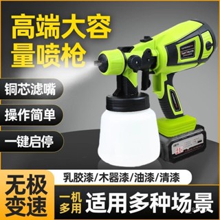 臺灣公司貨+附髮票 廠家鋰電池款大功率電動噴漆槍乳膠漆家用小型噴油漆一體機批髮