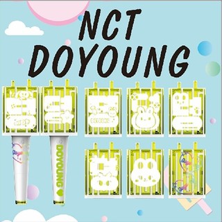 nct dream 127綠錘應援棒 doyoung綠錘貼紙 粉絲應援棒貼紙 熒光棒貼紙 手燈貼紙 綠錘貼
