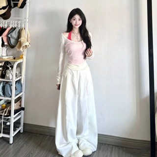 新款上新🌸【店鋪熱銷】套裝女2024秋季新款純欲風辣妹長袖防曬罩衫上衣內搭背心兩件套潮