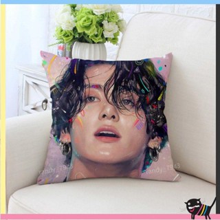 好物熱銷💡BTS 防彈少年團 油畫抱枕 Kildren繪畫 JK V 周邊 抱枕靠枕定製 偶像周邊 應援 抱枕 靠枕
