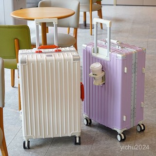 「梵客精品」新款行李箱結實拉桿箱耐用萬嚮輪鋁框男女大容量學生旅行箱密碼箱 出行旅途收納包 旅行收納包