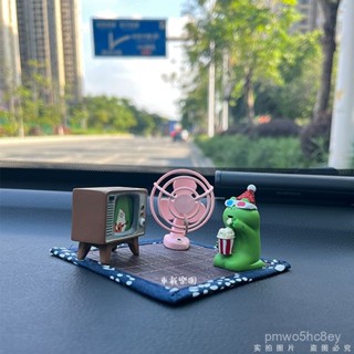 💥桃園配送/免運💥【97%好評率】夏日悠閒可愛粉咪治癒係ins風車載擺件卡通個性diy汽車裝飾品 8OFP