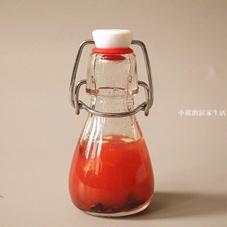 迷你50ml卡扣玻璃密封瓶 咖啡冷萃杯 迷你冷泡瓶 無鉛白酒分裝瓶酵素玻璃瓶果汁飲料瓶~