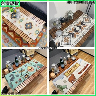 臺灣出貨 ins風 桌布 茶几桌旗 隔熱餐桌墊 玄關蓋布 咖啡店 蛋卷桌 露營 裝飾佈置