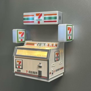 現款免運🔥便利店冰箱貼 磁貼 冰箱貼 模擬 711冰箱貼 便利店小夜燈 全家發光 磁吸 精緻燈牌 展示牌 模型夜光玩具