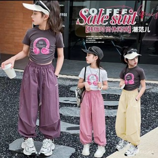 🎀限時特賣🎀【一週內9300+人拚單】兒童褲子夏季長褲輕薄速幹防曬束腳褲潮款