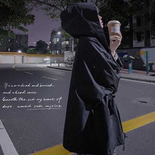 Luxi❤戶外連帽風衣外套女學生2023春秋開學季寬鬆顯瘦百搭原宿棒球上衣