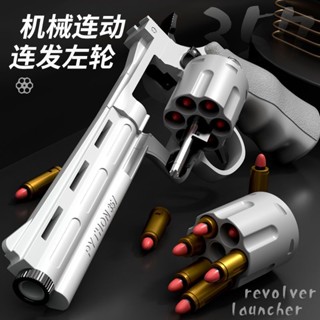 【網紅爆款推薦】月亮小左輪zp5軟彈槍自動連發射軟蛋柯爾特模擬手搶兒童男孩玩具