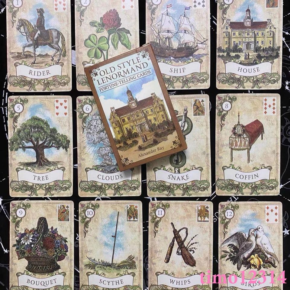 【下殺】舊體利諾曼 Old Style Lenormand 舊式雷諾曼卡牌 英文羅牌塔