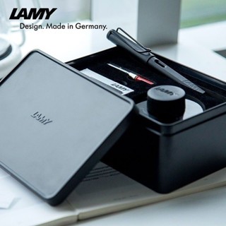 臺灣出貨【40%回購率】LAMY凌美狩獵者黑色金屬鐵盒高檔商務禮盒套裝送禮刻字ef鋼筆盒裝